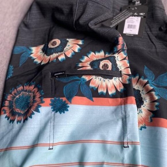 Water Resistant Hyperfreak Stretch Swim Boardshorts, 20 Inch Out seam, Size 34 - Picture 7 of 7